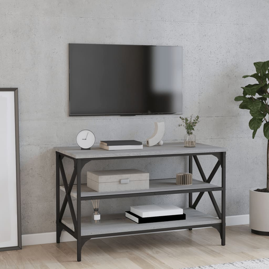 vidaXL TV-taso harmaa Sonoma 80x40x30 cm tekninen puu
