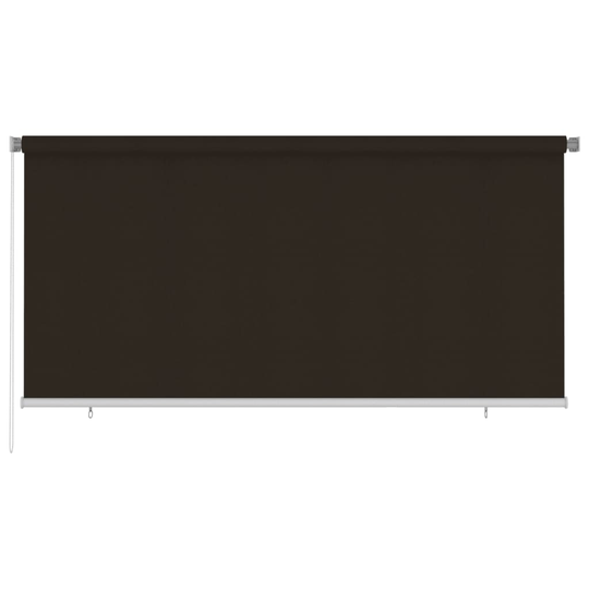 vidaXL Rullaverho ulkotiloihin 300x140 cm ruskea HDPE
