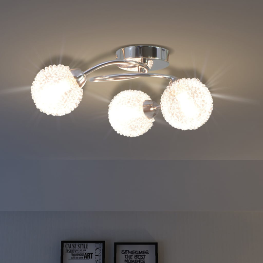 vidaXL Kattovalaisin kolmelle G9-lampulle 120 W