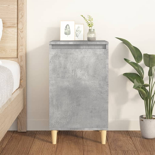 vidaXL Yöpöytä betoninharmaa 40x35x70 cm tekninen puu