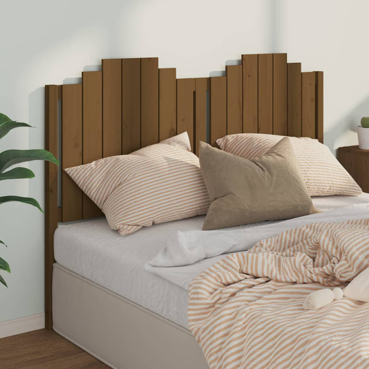 vidaXL Sängynpääty hunajanruskea 156x4x110 cm täysi mänty