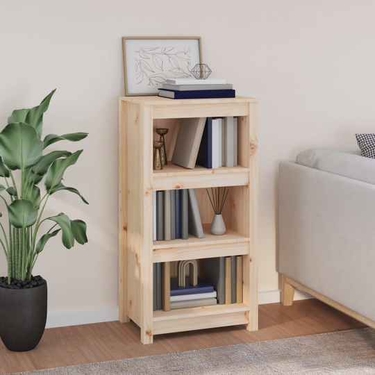 vidaXL Kirjahylly 50x35x97 cm täysi mänty