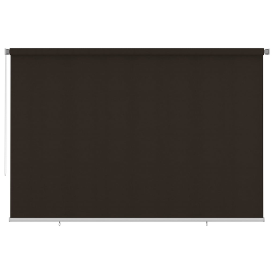 vidaXL Rullaverho ulkotiloihin 350x230 cm ruskea HDPE