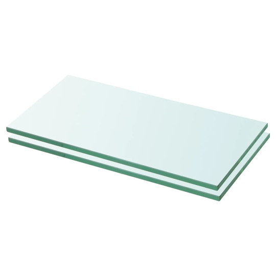 vidaXL Hyllyt 2 kpl kirkas lasi 20x30 cm