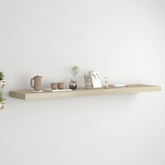 vidaXL Kelluva seinähylly tammi 120x23,5x3,8 cm MDF