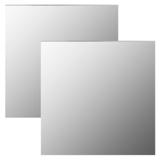 vidaXL Seinäpeilit 2 kpl 60x60 cm neliö lasi