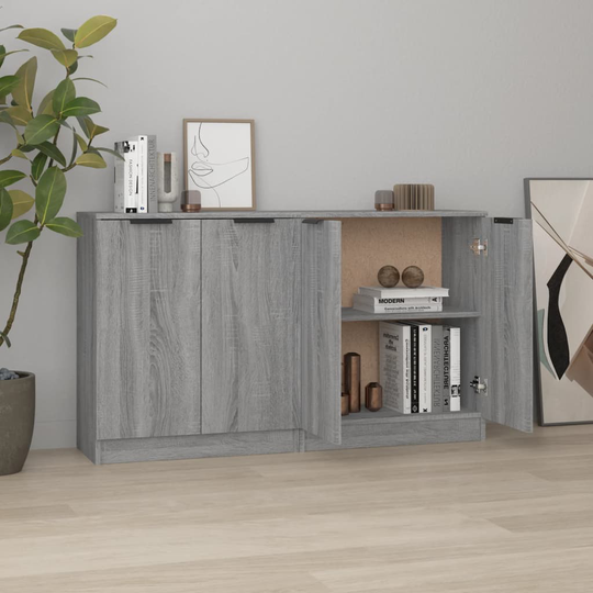 vidaXL Senkit 2 kpl harmaa Sonoma 60x30x70 cm tekninen puu