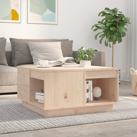 vidaXL Sohvapöytä 60x61x32,5 cm täysi mänty