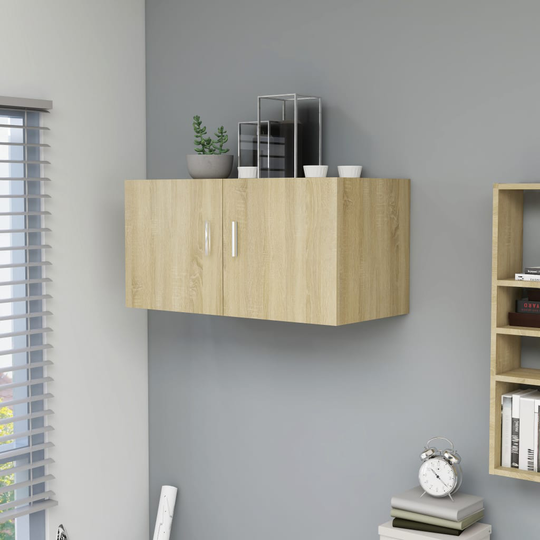 vidaXL Seinäkaappi Sonoma tammi 80x39x40 cm lastulevy