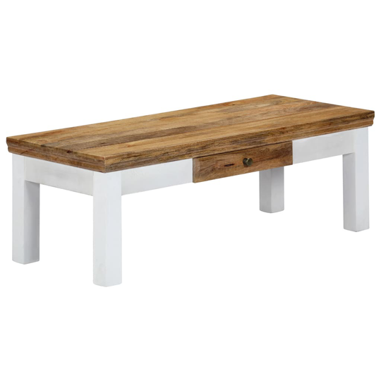 vidaXL Sohvapöytä 110x50x40 cm täysi mangopuu