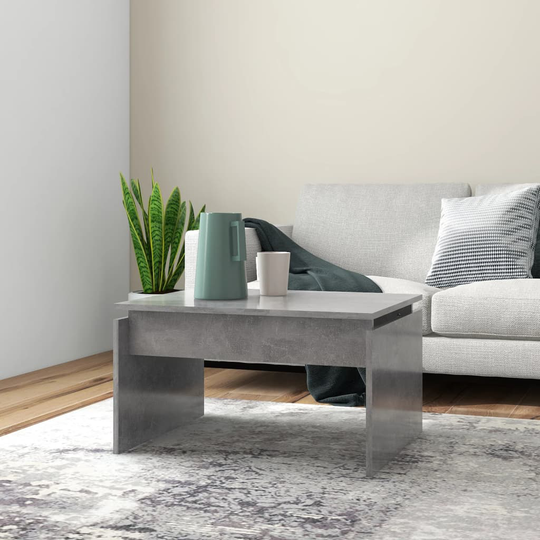 vidaXL Sohvapöytä betoninharmaa 68x50x38 cm lastulevy