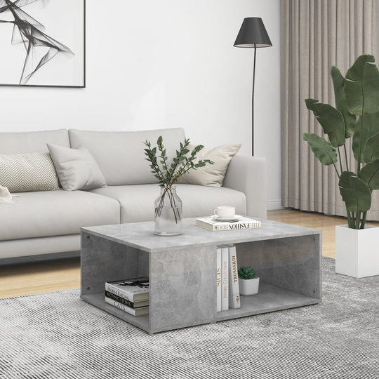 vidaXL Sohvapöytä betoninharmaa 90x67x33 cm lastulevy