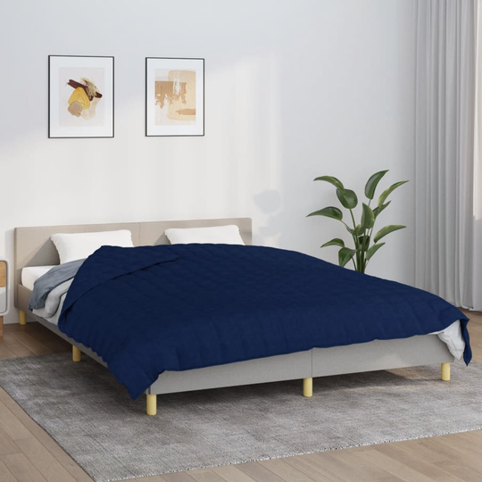 vidaXL Painopeitto sininen 220x235 cm 15 kg kangas