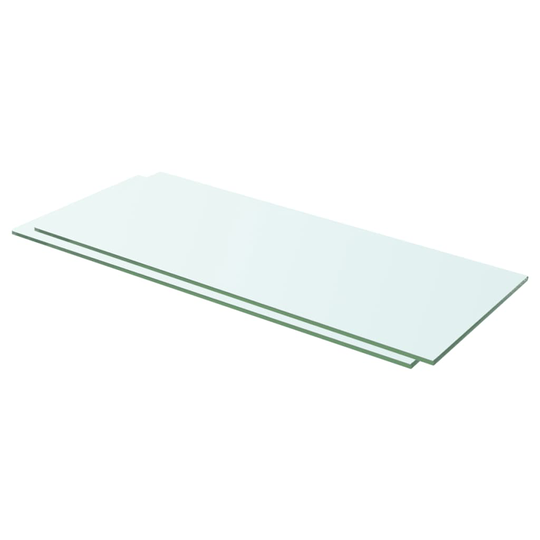 vidaXL Hyllyt 2 kpl kirkas lasi 60x20 cm