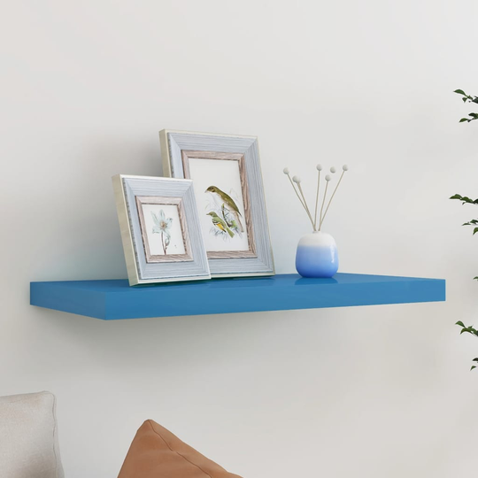 vidaXL Kelluva seinähylly sininen 60x23,5x3,8 cm MDF