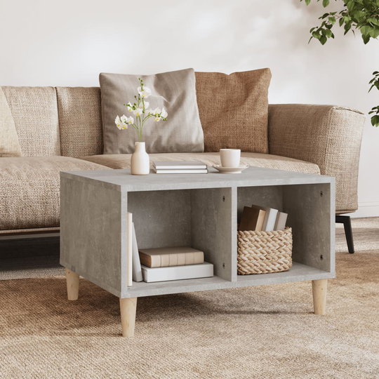 vidaXL Sohvapöytä betoninharmaa 60x50x36,5 cm tekninen puu
