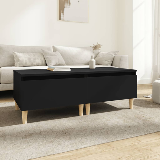 vidaXL Sivupöydät 2kpl musta 50x46x35 cm tekninen puu