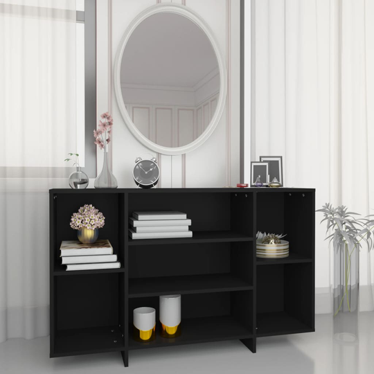 vidaXL Senkki musta 120x30x75 cm lastulevy