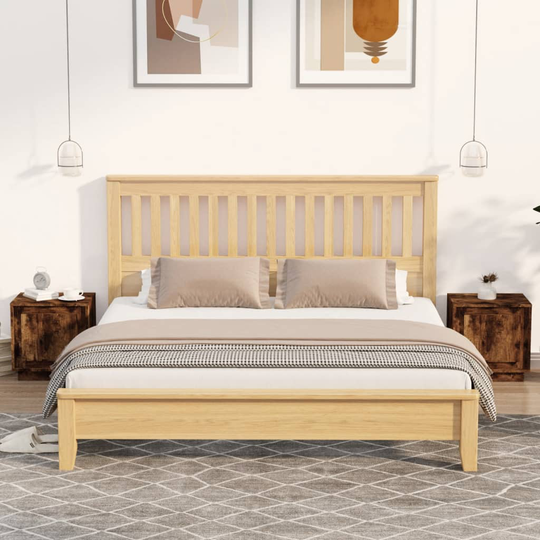 vidaXL Yöpöydät 2 kpl savutammi 44x35x45 cm tekninen puu