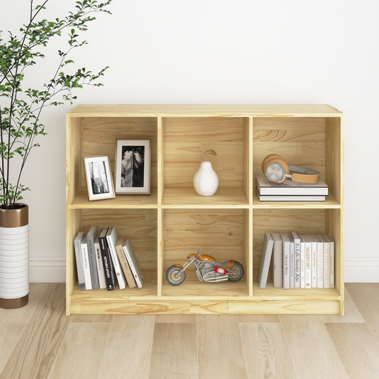 vidaXL Kirjahylly 104x33x76 cm täysi mänty