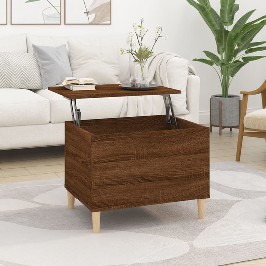 vidaXL Sohvapöytä ruskea tammi 60x44,5x45 cm tekninen puu