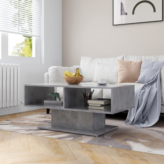 vidaXL Sohvapöytä betoninharmaa 103,5x50x44,5 cm lastulevy