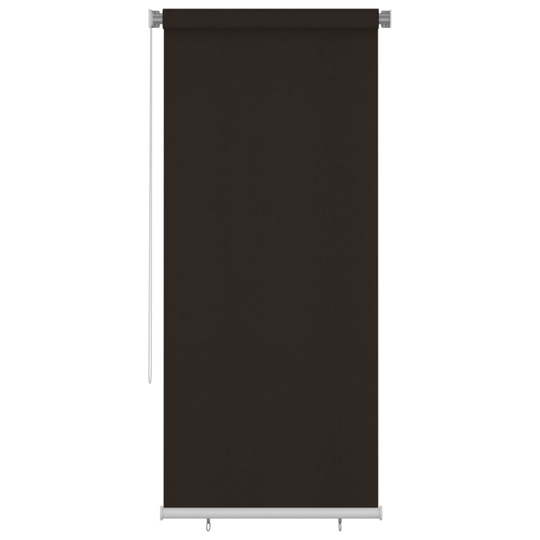 vidaXL Rullaverho ulkotiloihin 100x230 cm ruskea HDPE