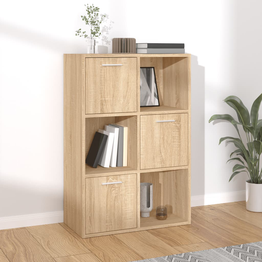 vidaXL Säilytyskaappi Sonoma-tammi 60x29,5x90 cm lastulevy