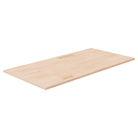 vidaXL Kylpyhuoneen työtaso 100x50x1,5 cm käsittelemätön täysi puu