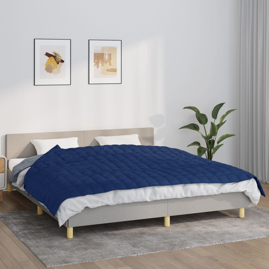 vidaXL Painopeitto sininen 155x220 cm 11 kg kangas