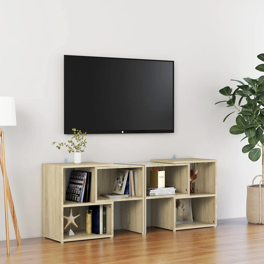vidaXL TV-taso Sonoma tammi 104x30x52 cm lastulevy