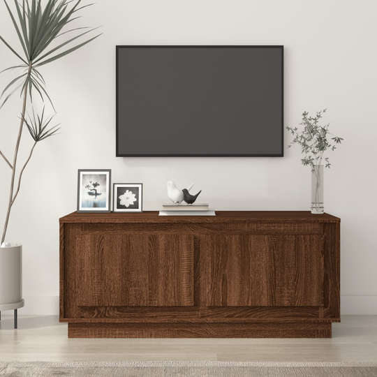 vidaXL Sohvapöytä ruskea tammi 102x50x44 cm tekninen puu