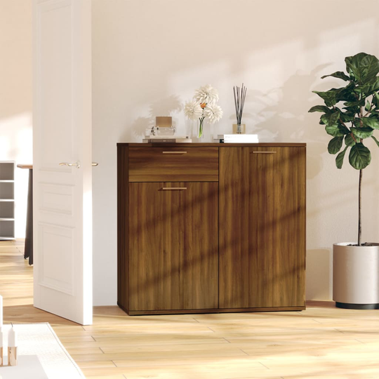 vidaXL Senkki ruskea tammi 80x36x75 cm tekninen puu