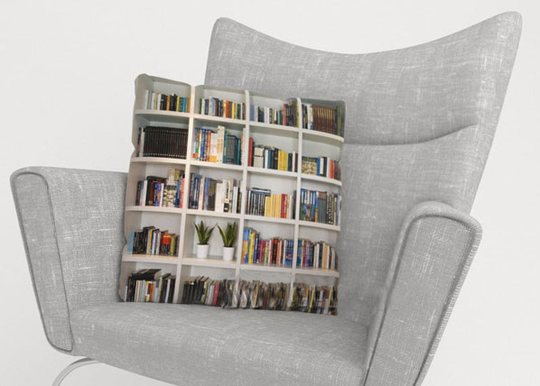 Koristetyynyliina BOOKS 50x50 cm