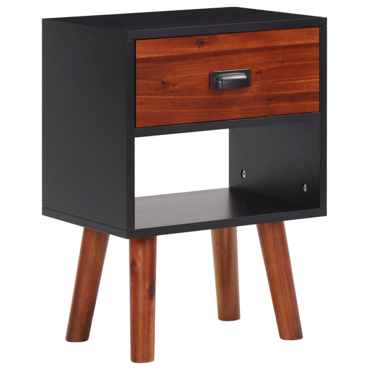 vidaXL Yöpöytä 40x30x57 cm täysi akaasiapuu ja MDF