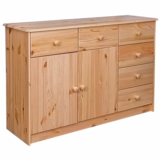 vidaXL Senkki 6 laatikkoa 113x35x73 cm täysi mänty
