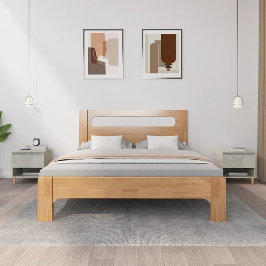 vidaXL Yöpöydät 2 kpl betoninharmaa 50x46x50 cm tekninen puu