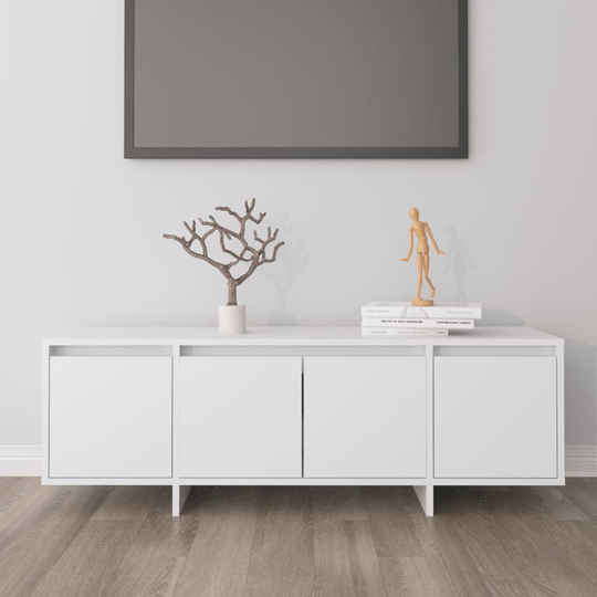 vidaXL TV-taso valkoinen 120x30x40,5 cm lastulevy
