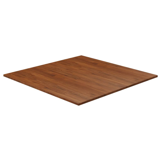 vidaXL Pöytälevy neliö tummanruskea 90x90x1,5 cm käsitelty tammi