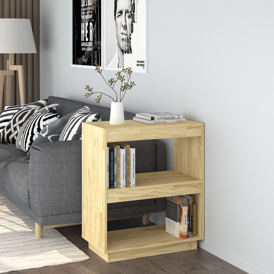 vidaXL Kirjahylly 60x35x71 cm täysi mänty