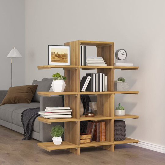 vidaXL Kirjahylly 100x30x120 cm täysi tiikki