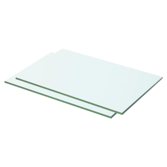 vidaXL Hyllyt 2 kpl kirkas lasi 50x25 cm