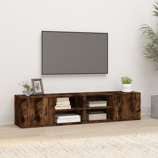 vidaXL TV-kaapit 2 kpl savutammi 80x31,5x36 cm tekninen puu