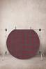 SCOTT matto sileä, halkaisija 110 cm Vihreä/punainen