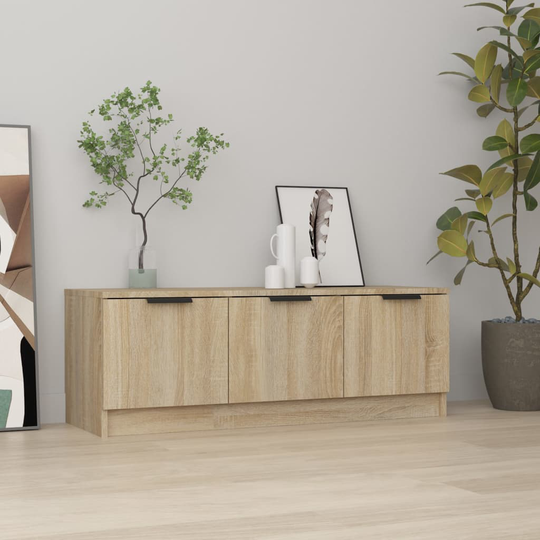 vidaXL TV-taso Sonoma-tammi 102x35x36,5 cm tekninen puu
