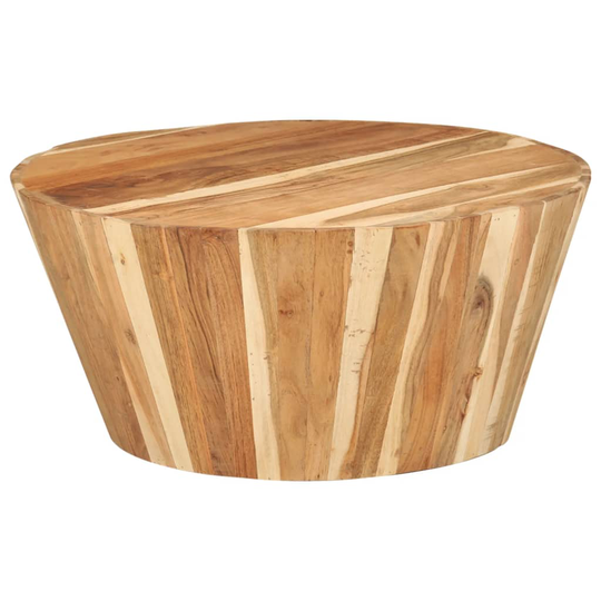 vidaXL Sohvapöytä Ø65x31 cm täysi akaasiapuu