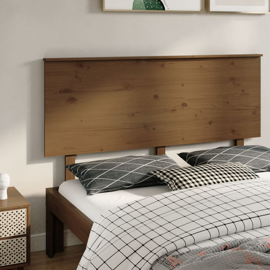vidaXL Sängynpääty hunajanruskea 154x6x82,5 cm täysi mänty