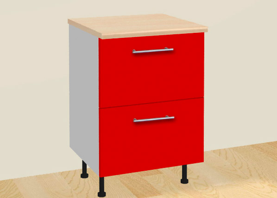 Keittiökaappi 2:lla laatikolla 90 cm