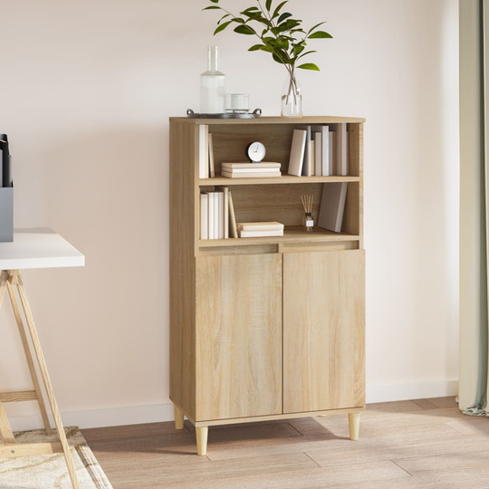 vidaXL Kaappi Sonoma-tammi 60x36x110 cm tekninen puu