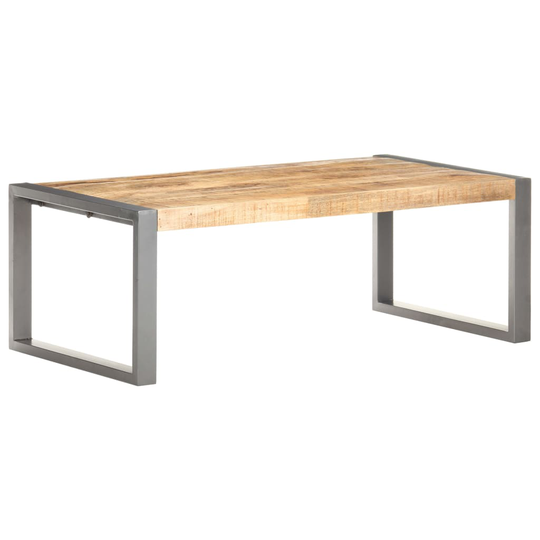 vidaXL Sohvapöytä 110x60x40 cm karkea mangopuu
